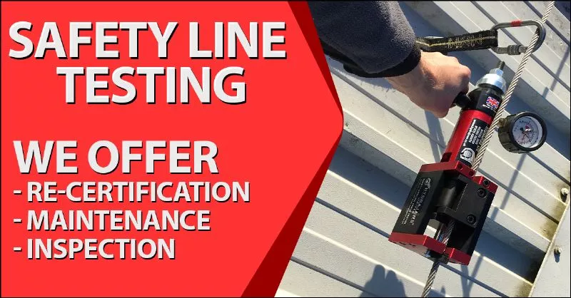 Safety Line Testing Ewell Industrial Roofing - Ewell, Surrey